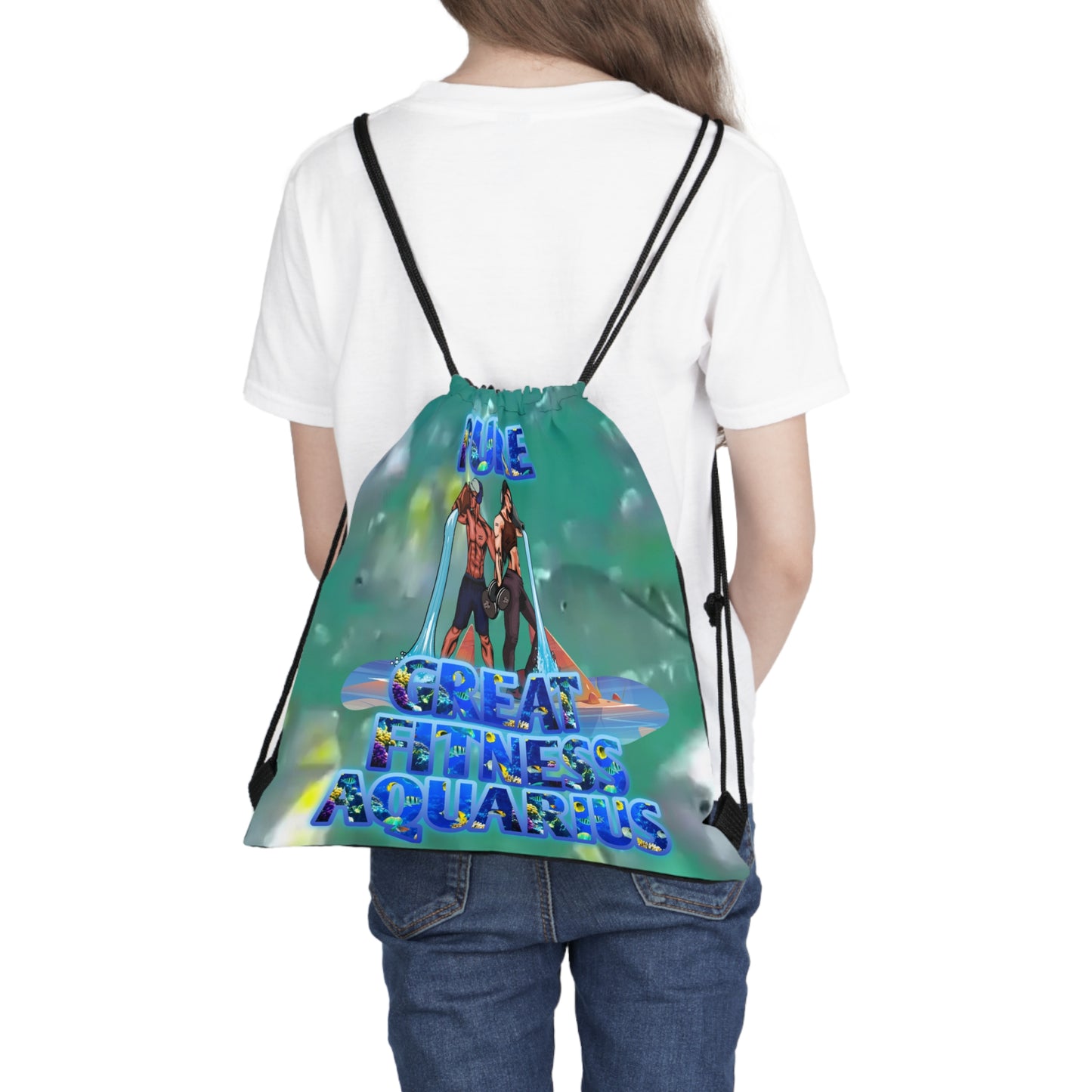 Outdoor Drawstring Bag Aquarius