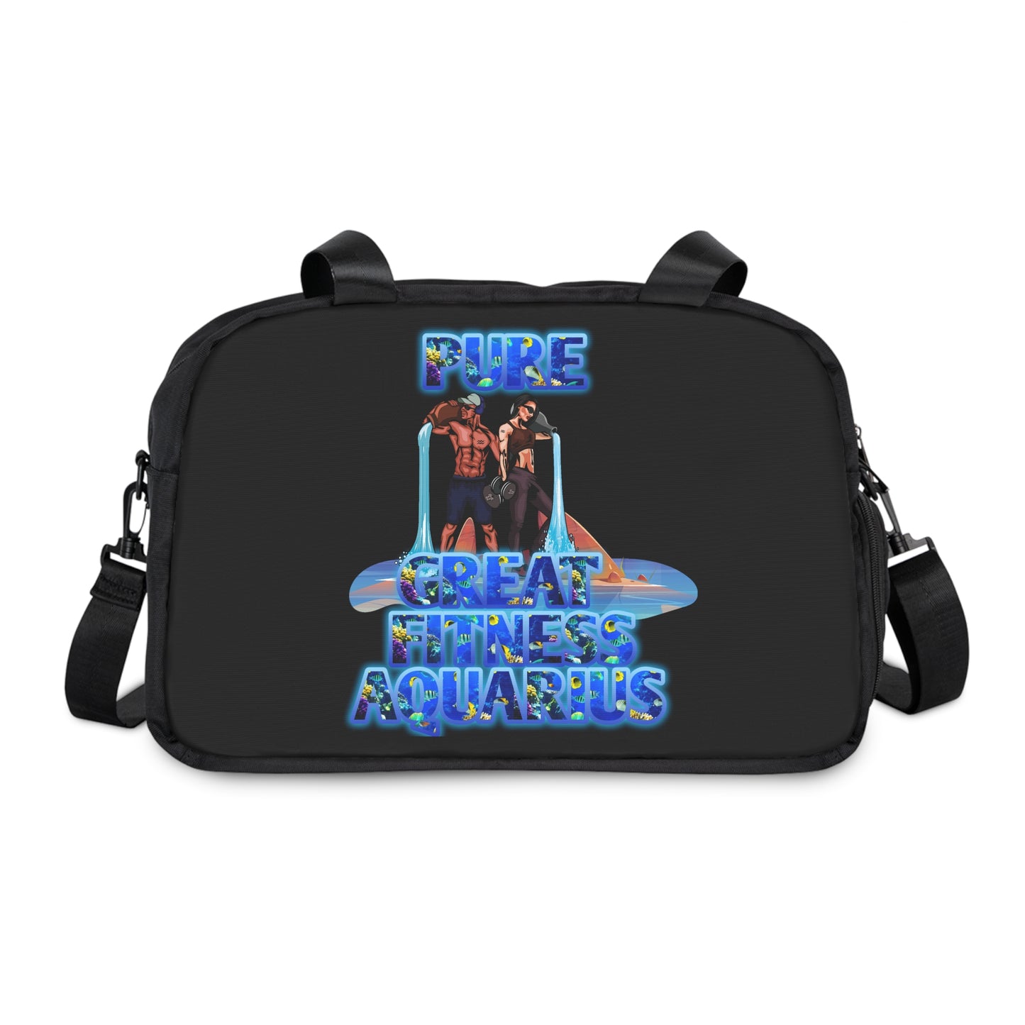 Fitness Handbag Black Aquarius