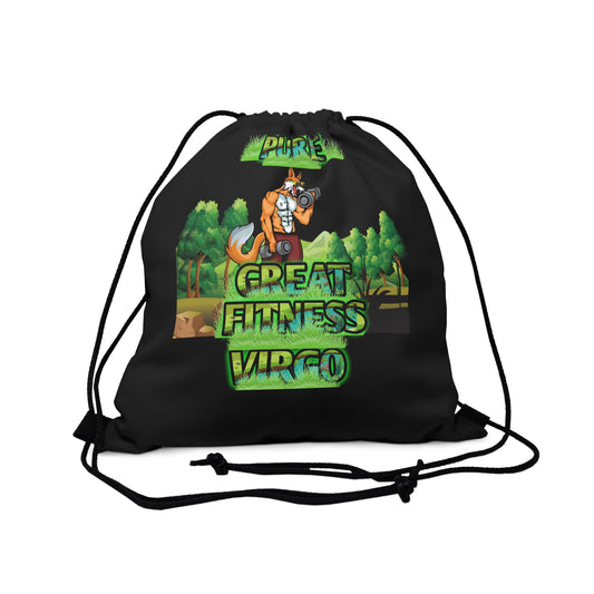 Outdoor Drawstring Bag Black Male Virgo