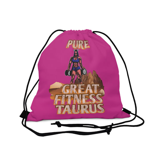 Outdoor Drawstring Bag Pink Female Taurus