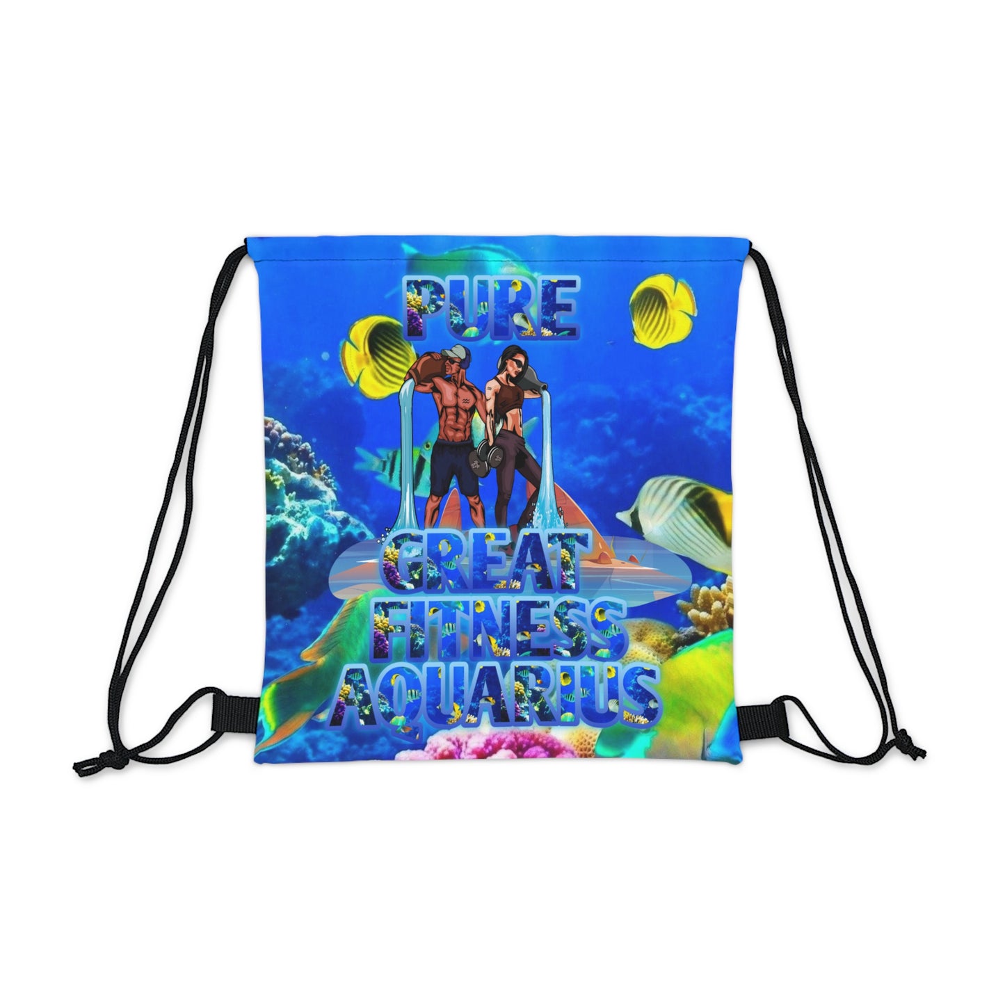 Outdoor Drawstring Bag Aquarius