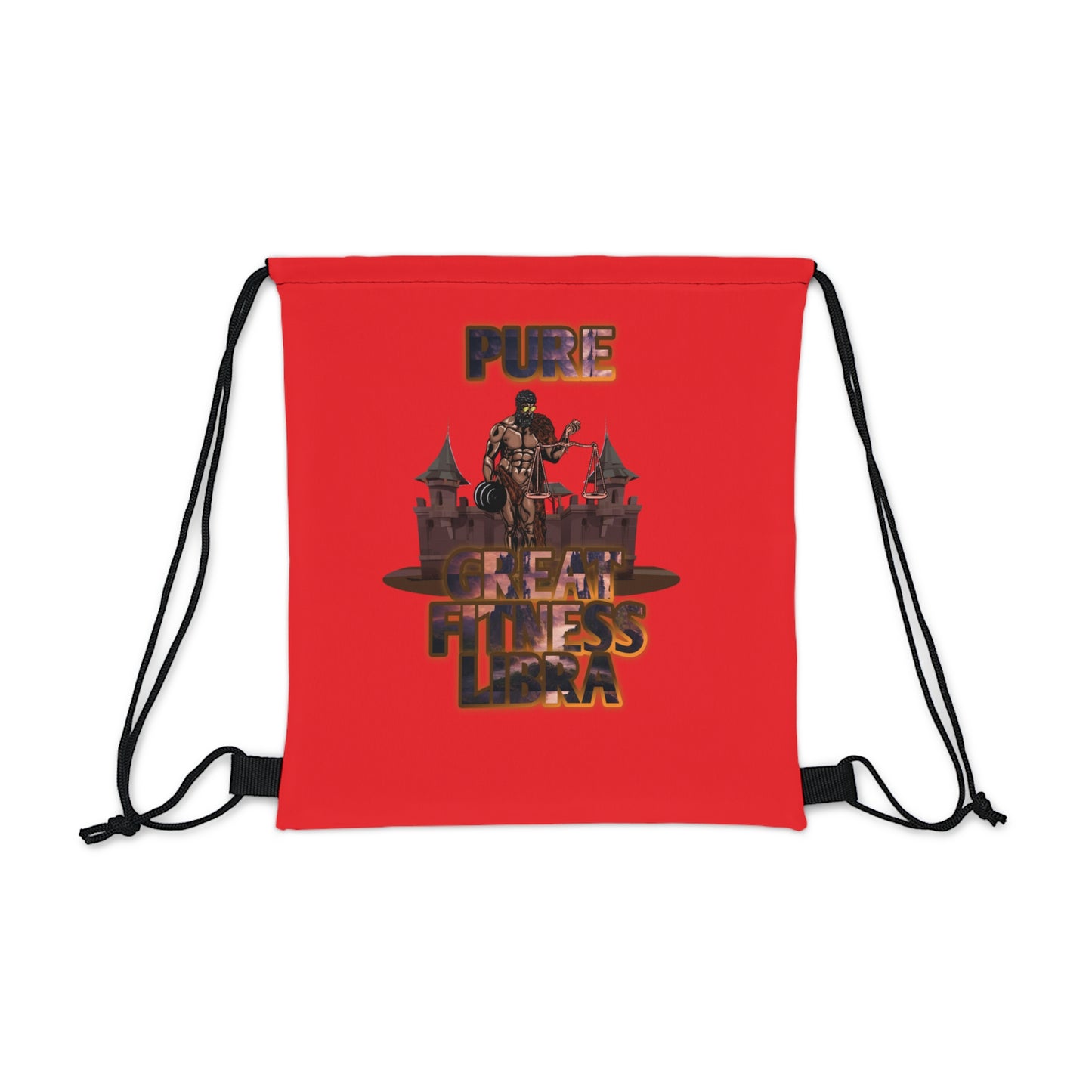 Outdoor Drawstring Bag Red Male Libra