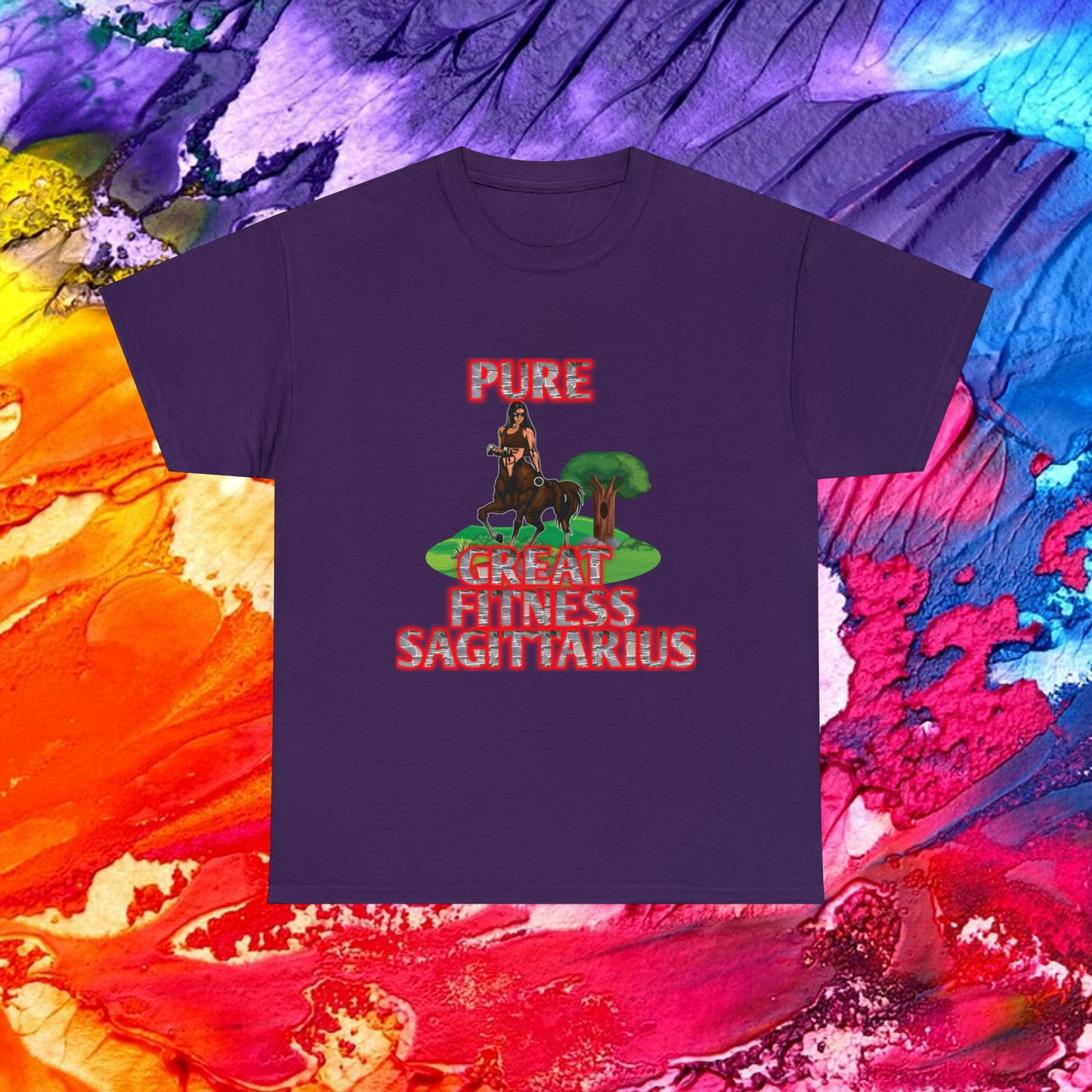 Unisex Heavy Cotton Tee Female Sagittarius