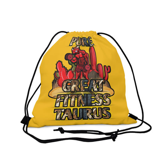 Outdoor Drawstring Bag Yellow Male Taurus