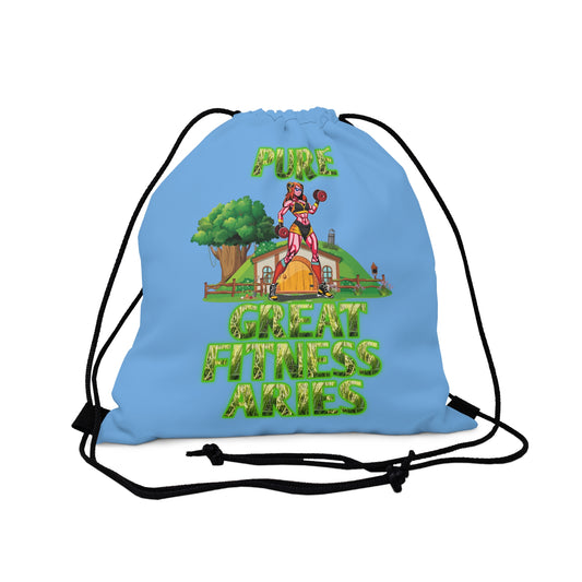 Outdoor Drawstring Bag Blue Female Aries