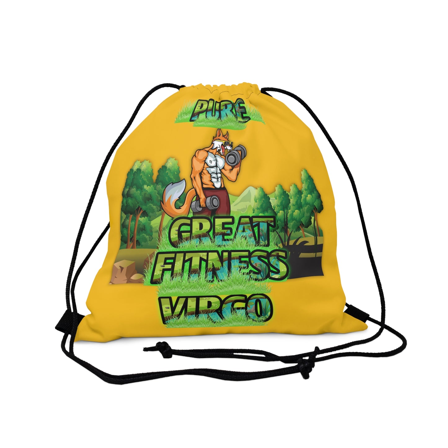 Outdoor Drawstring Bag Yellow Male Virgo