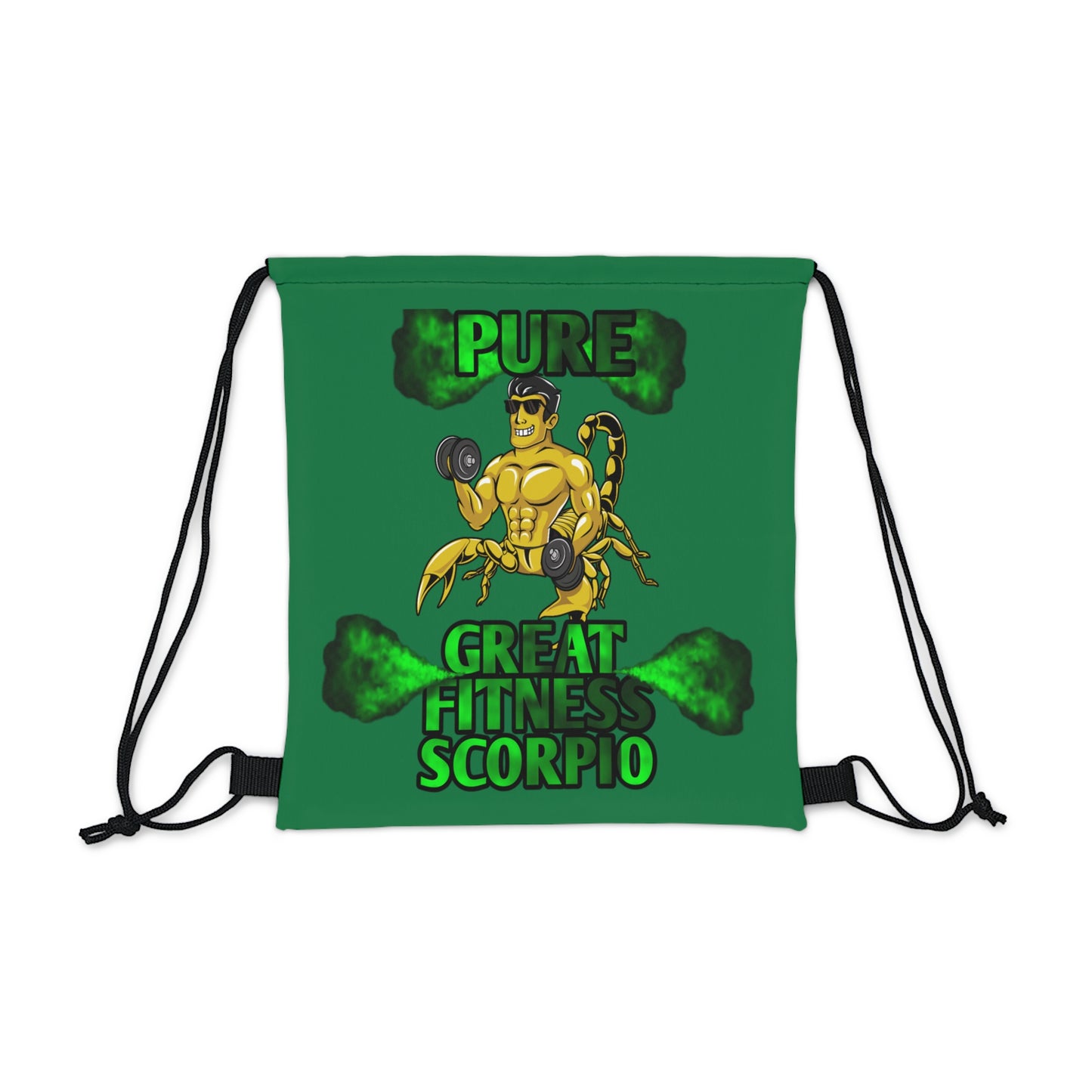 Outdoor Drawstring Bag Green Male Scorpio