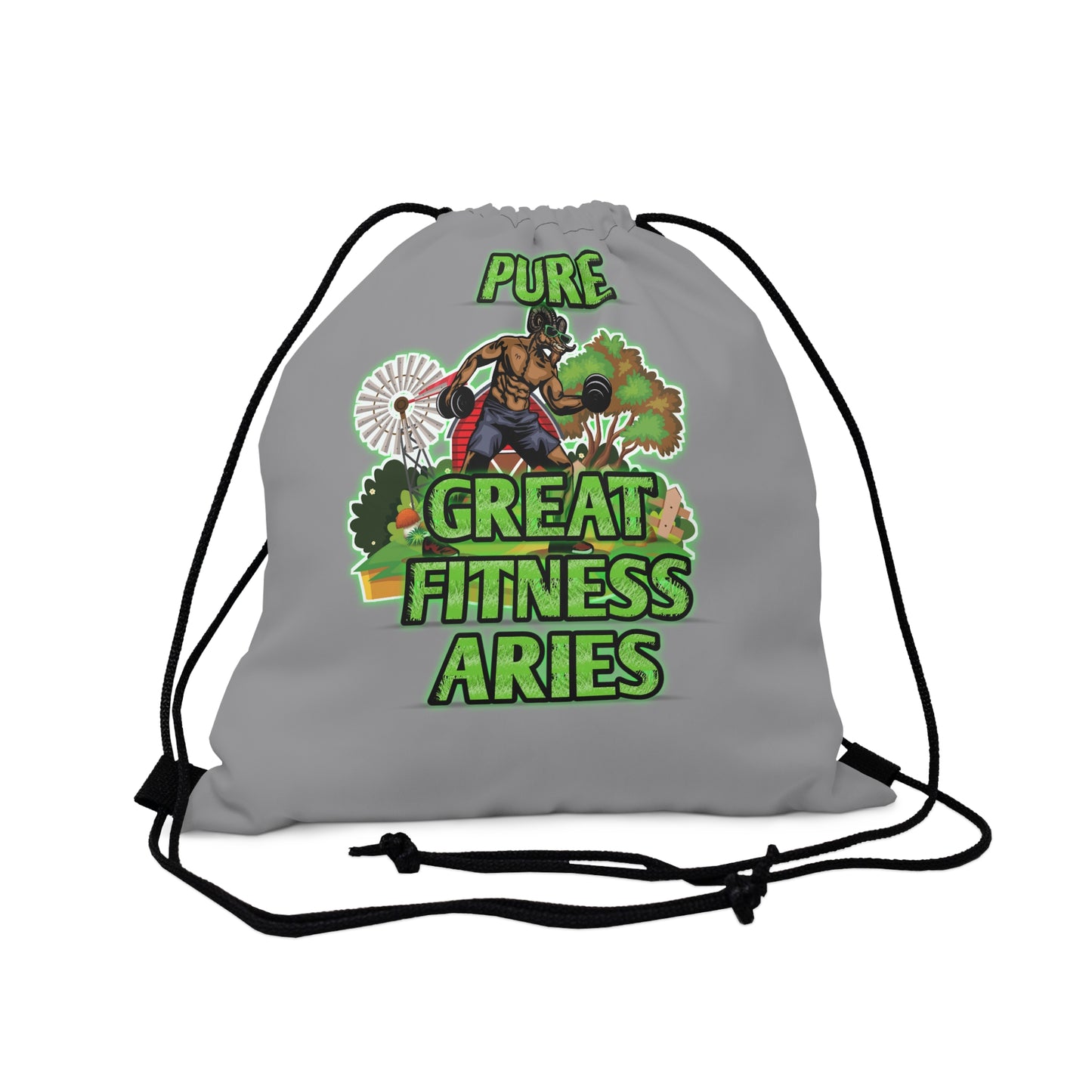 Outdoor Drawstring Bag Grey Male Aries