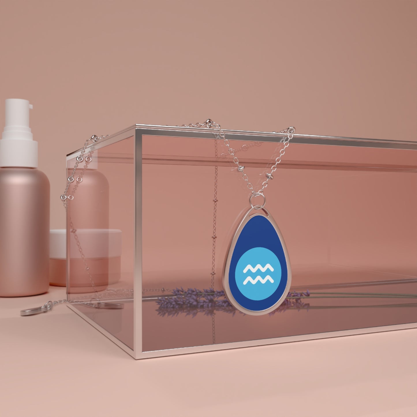 Zodiac Necklace Aquarius Pendant