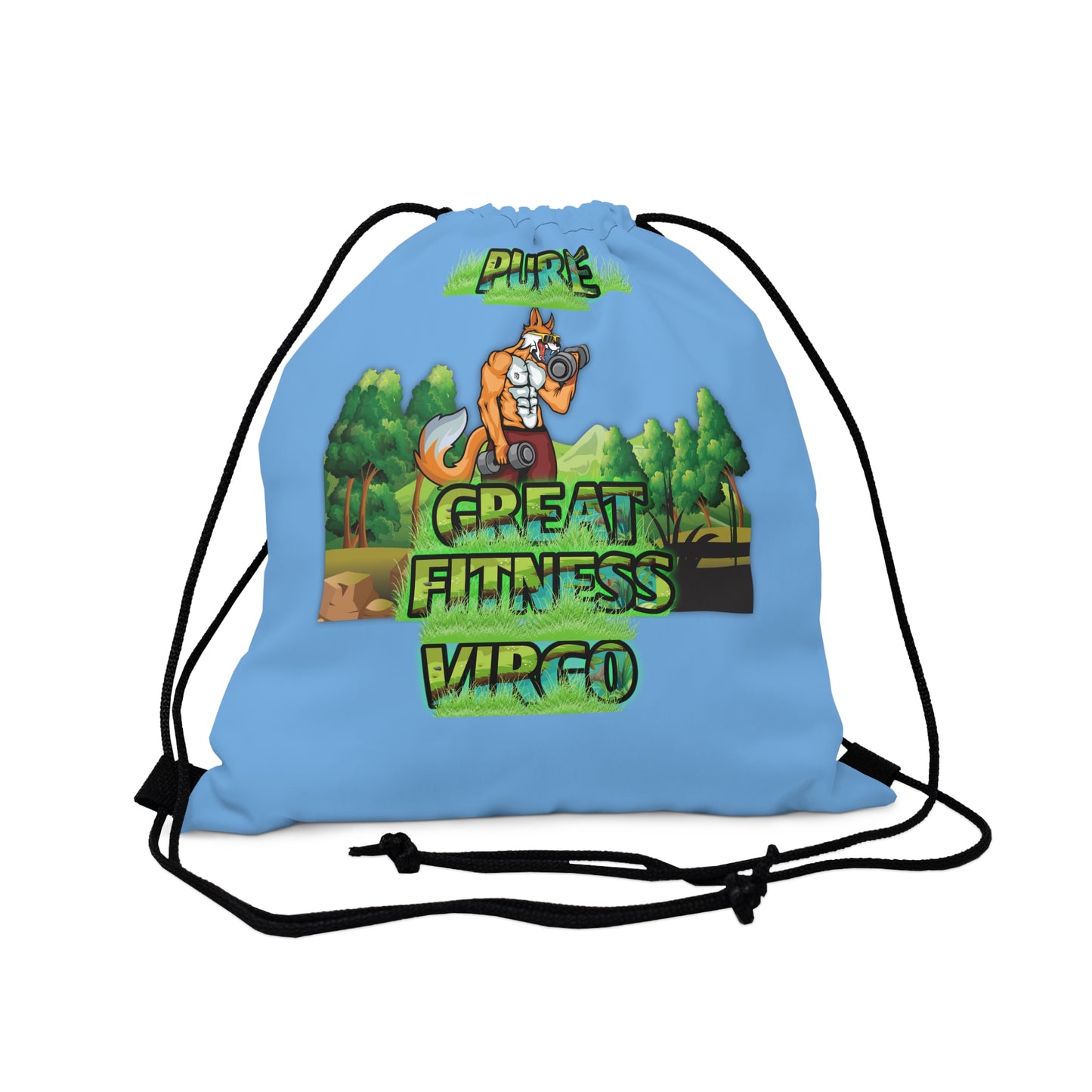 Outdoor Drawstring Bag Blue Male Virgo