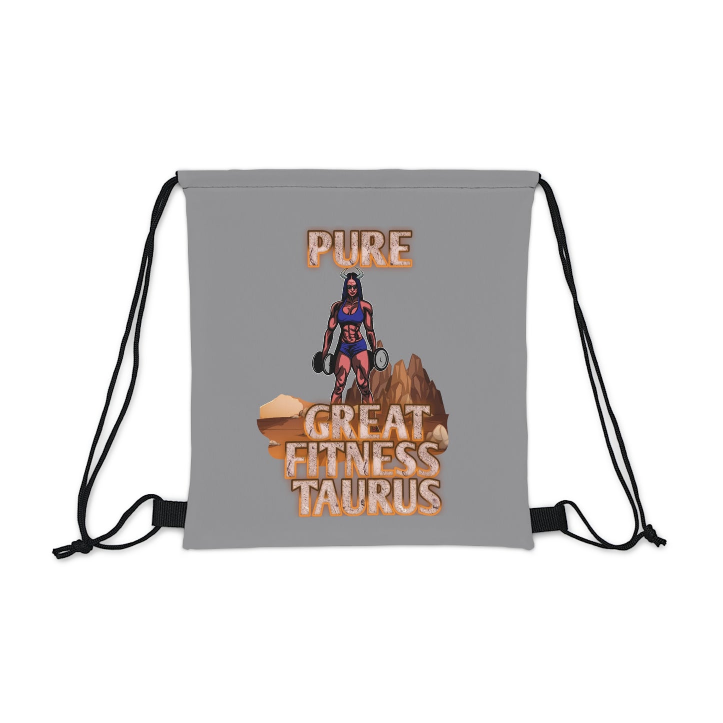 Outdoor Drawstring Bag Grey Female Taurus