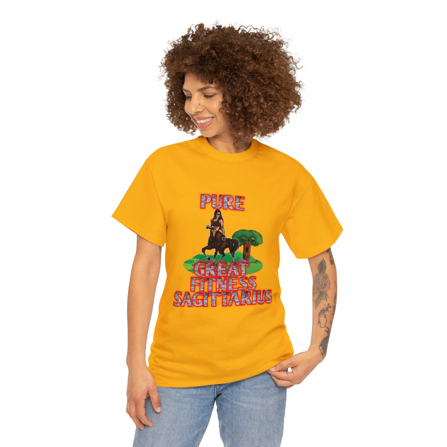 Unisex Heavy Cotton Tee Female Sagittarius