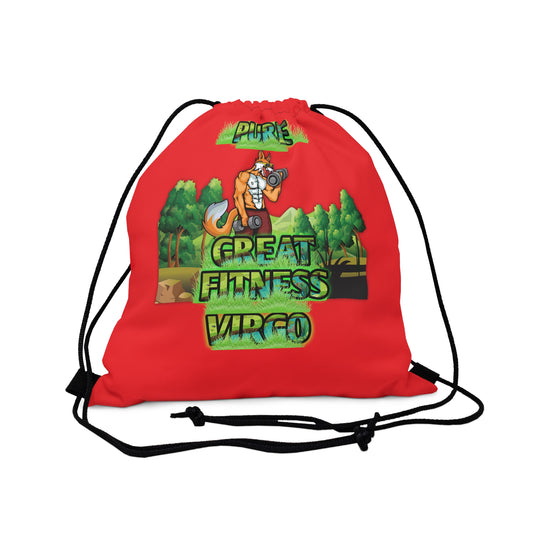 Outdoor Drawstring Bag Red Male Virgo