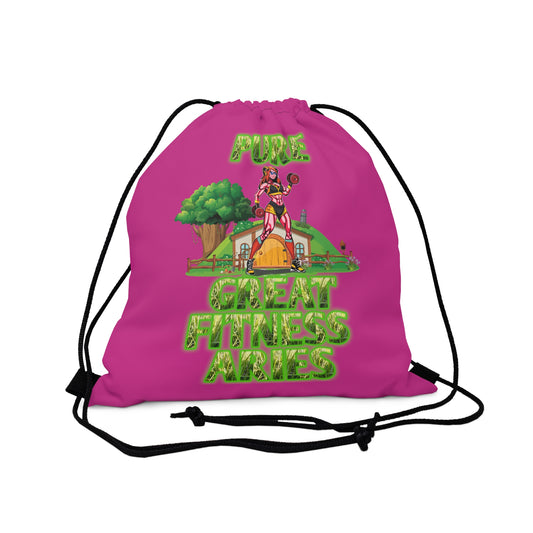 Outdoor Drawstring Bag Pink Female Aries