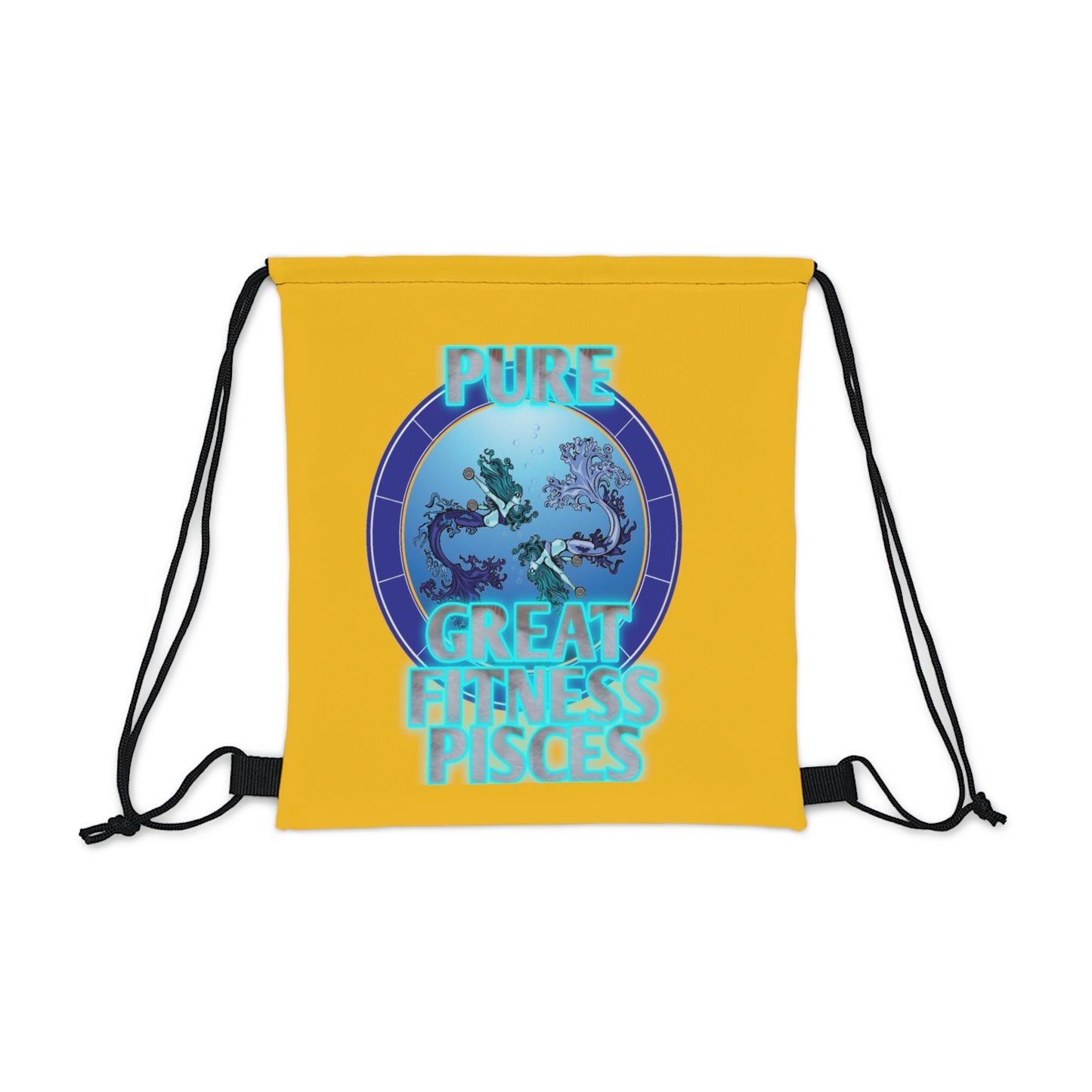 Outdoor Drawstring Bag Yellow Female Pisces