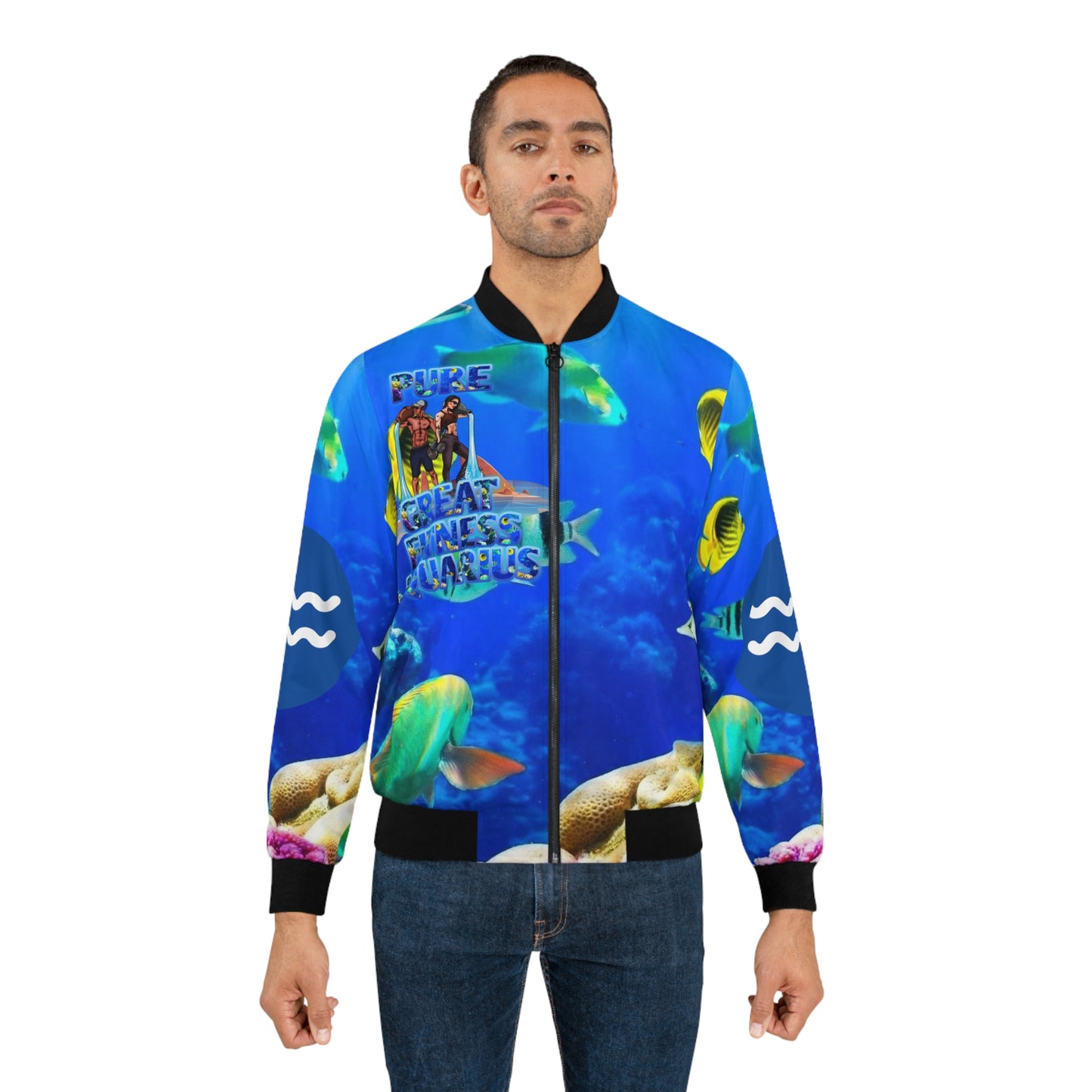 Men's Bomber Jacket Aquarius