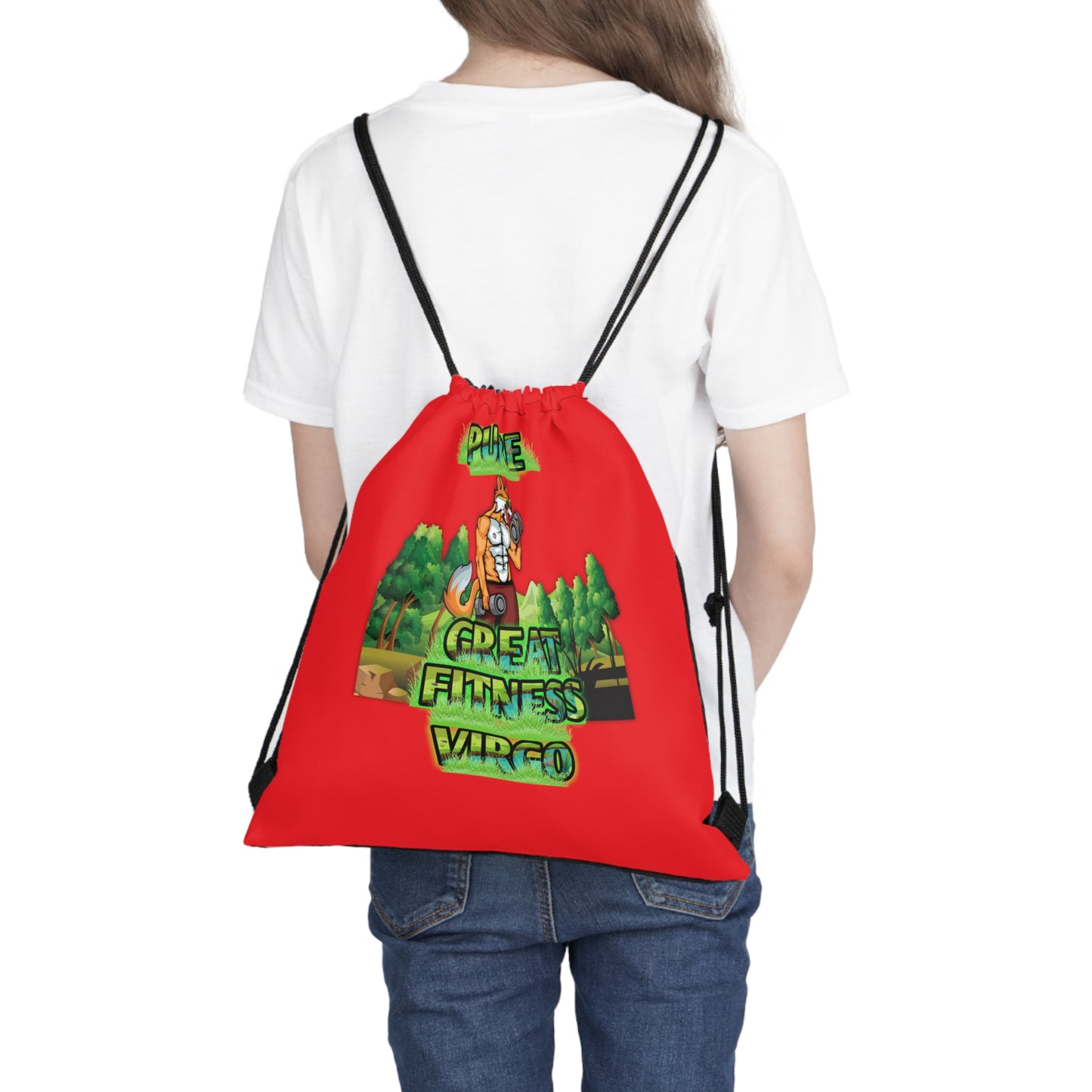 Outdoor Drawstring Bag Red Male Virgo