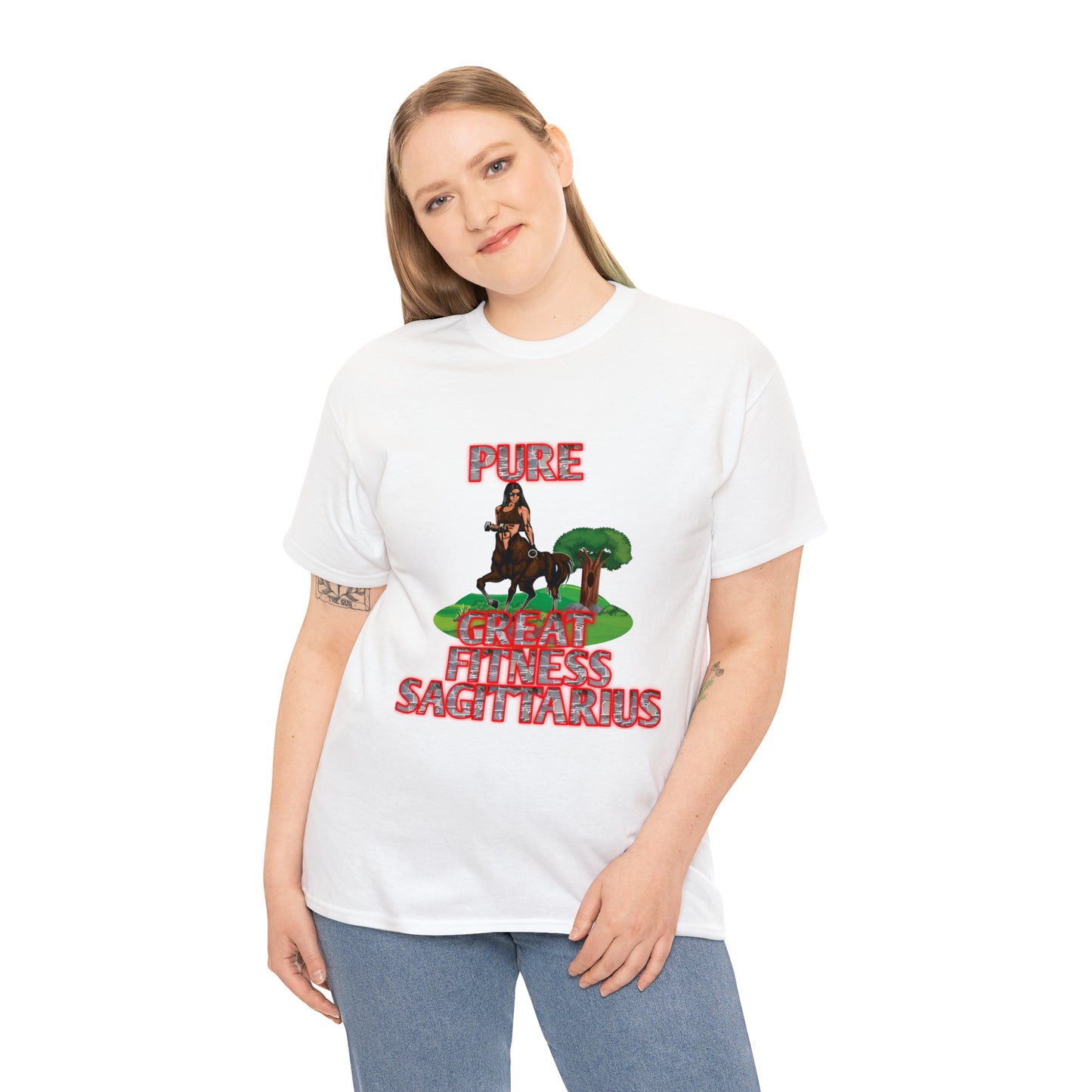 Unisex Heavy Cotton Tee Female Sagittarius