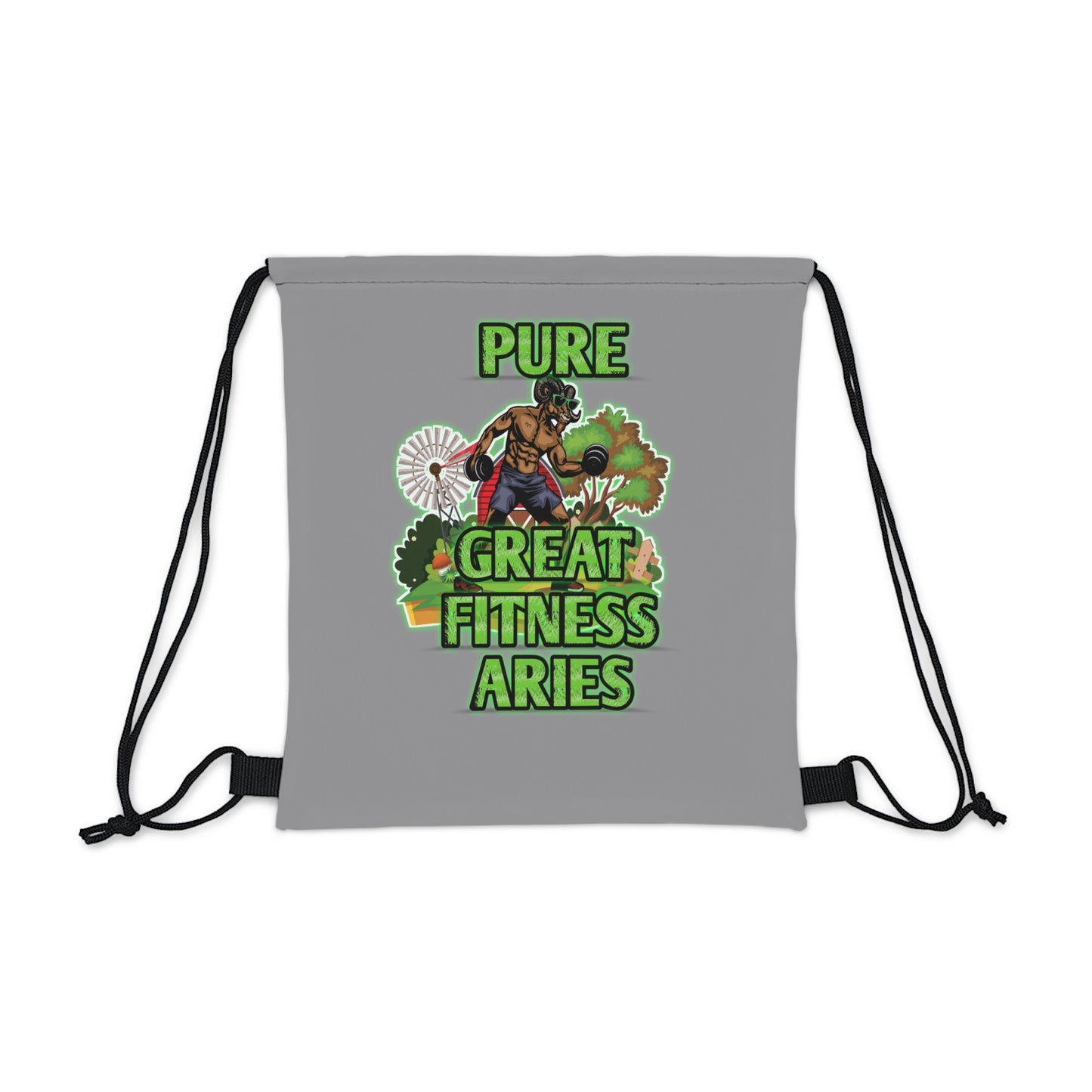 Outdoor Drawstring Bag Grey Male Aries