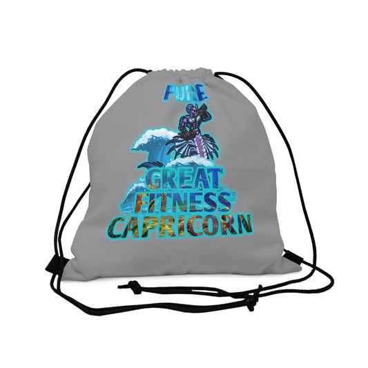 Outdoor Drawstring Bag Grey Capricorn