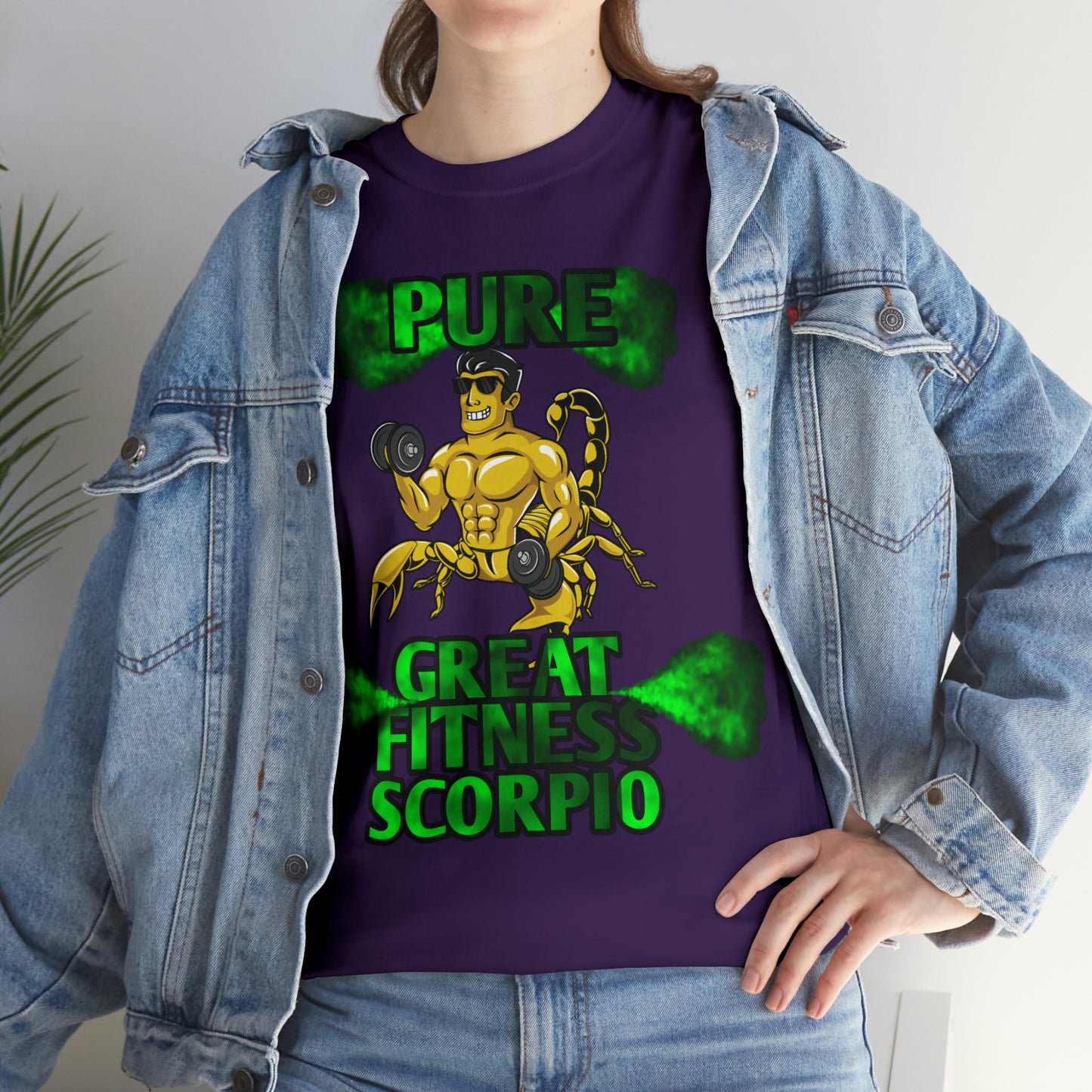 Unisex Heavy Cotton Tee Male Scorpio