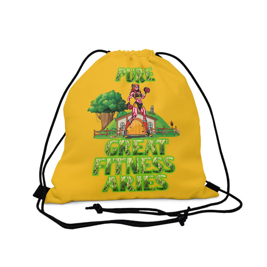 Outdoor Drawstring Bag Yellow Female Aries