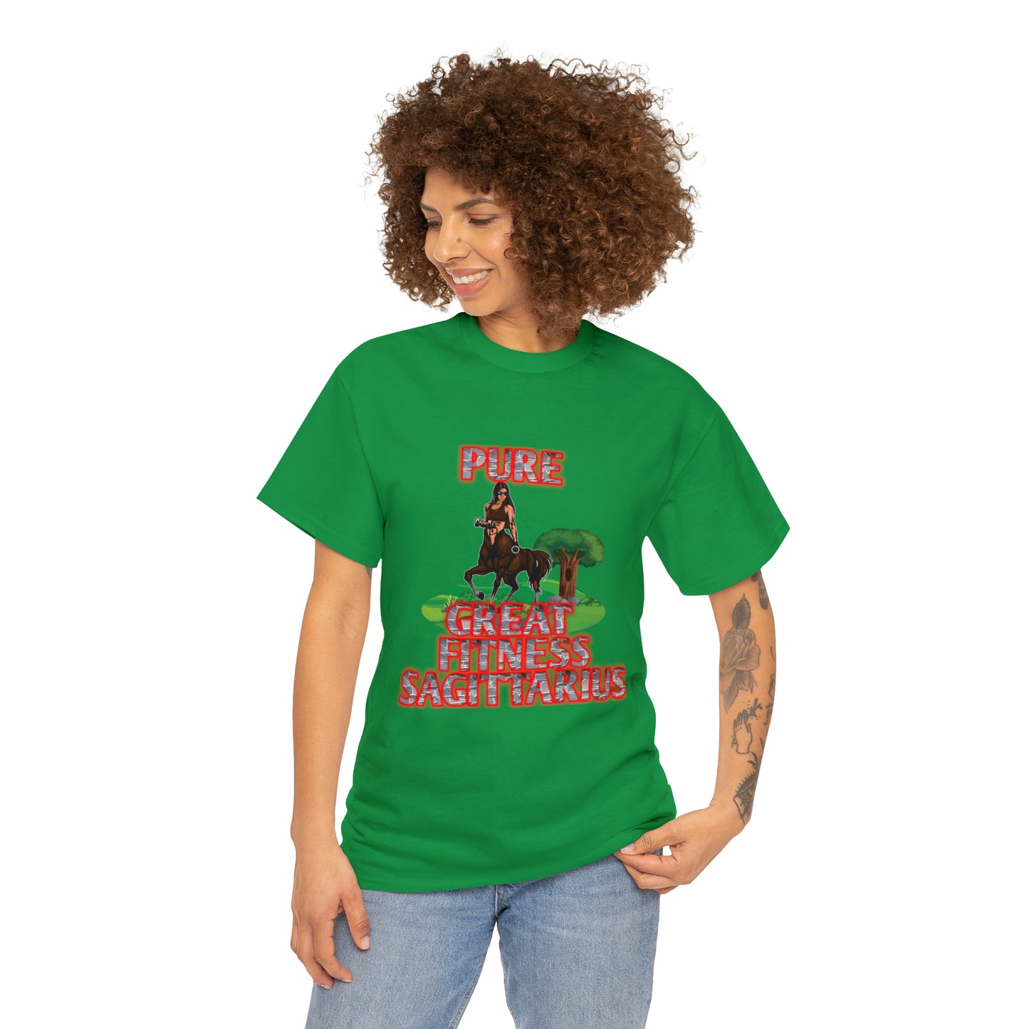 Unisex Heavy Cotton Tee Female Sagittarius