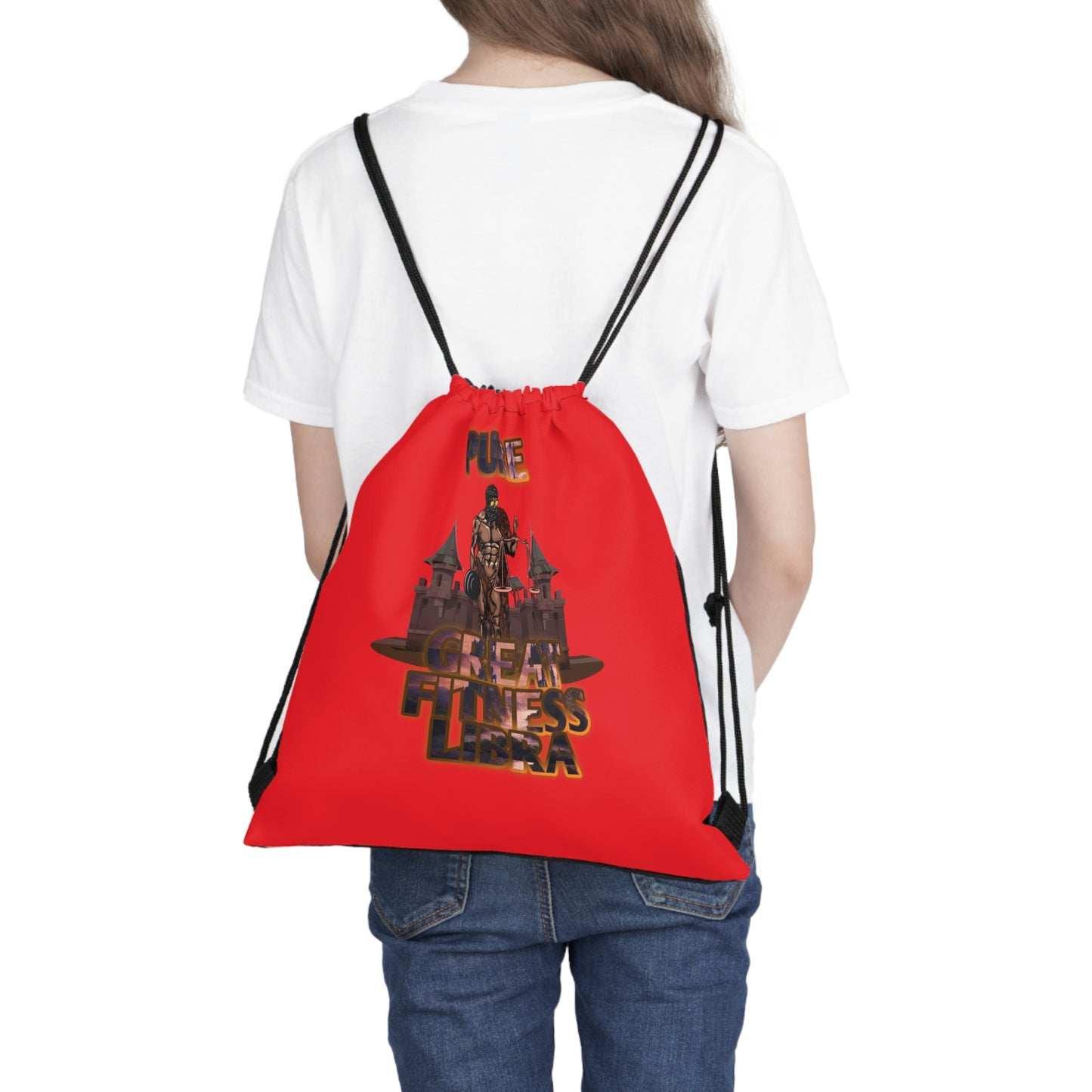 Outdoor Drawstring Bag Red Male Libra