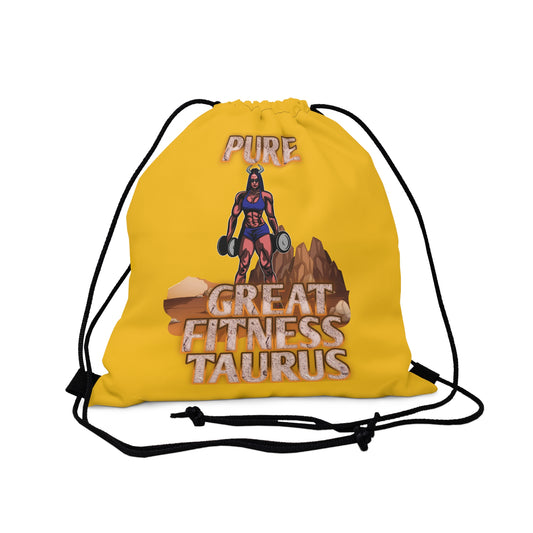 Outdoor Drawstring Bag Yellow Female Taurus