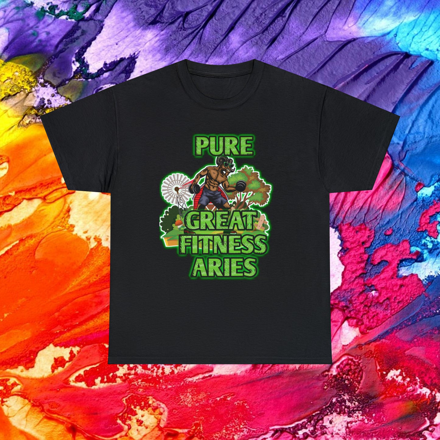 Unisex Heavy Cotton Tee Male Aries