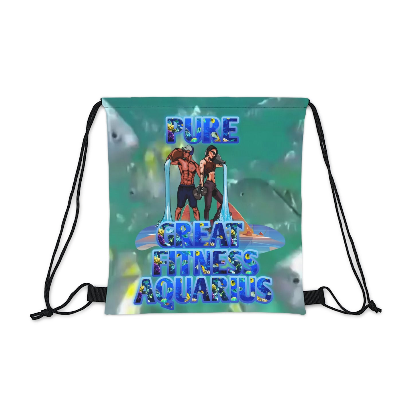 Outdoor Drawstring Bag Aquarius