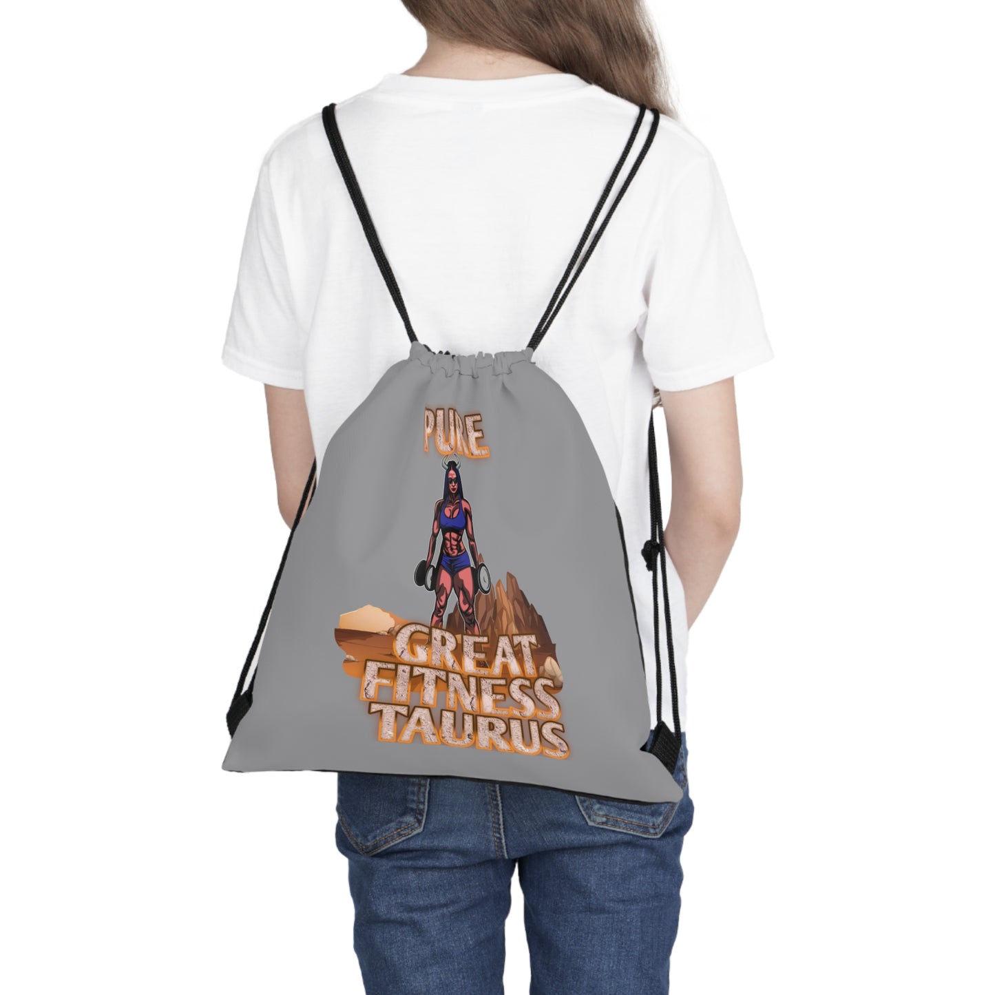 Outdoor Drawstring Bag Grey Female Taurus