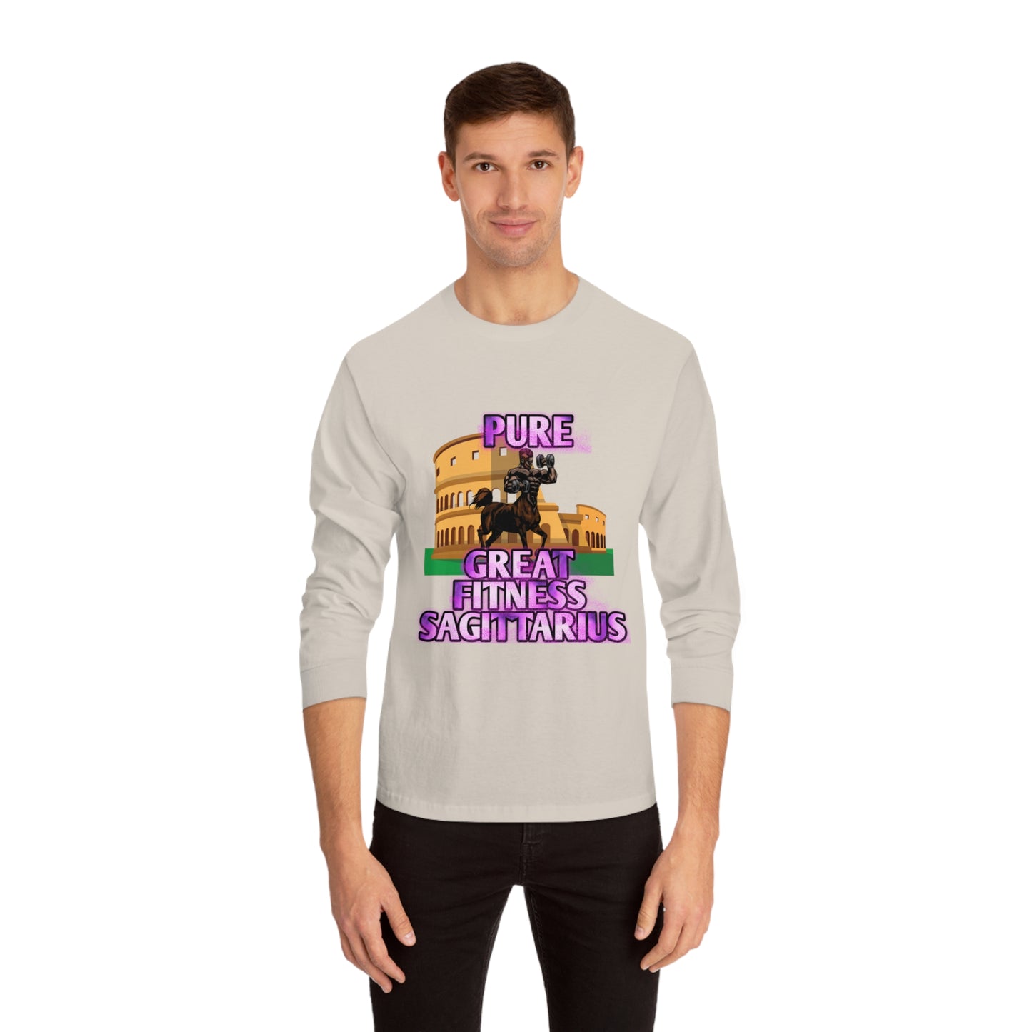 Unisex Classic Long Sleeve T-Shirt Male Sagittarius