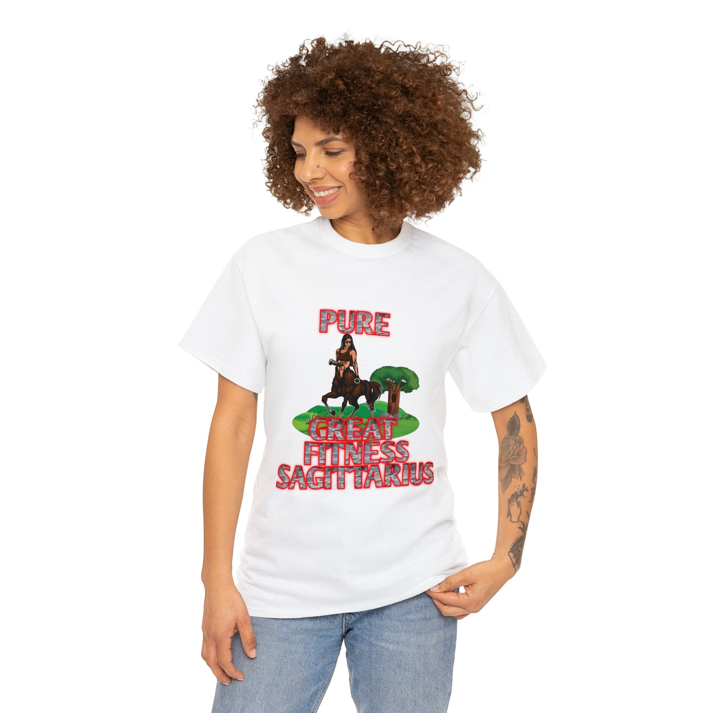 Unisex Heavy Cotton Tee Female Sagittarius