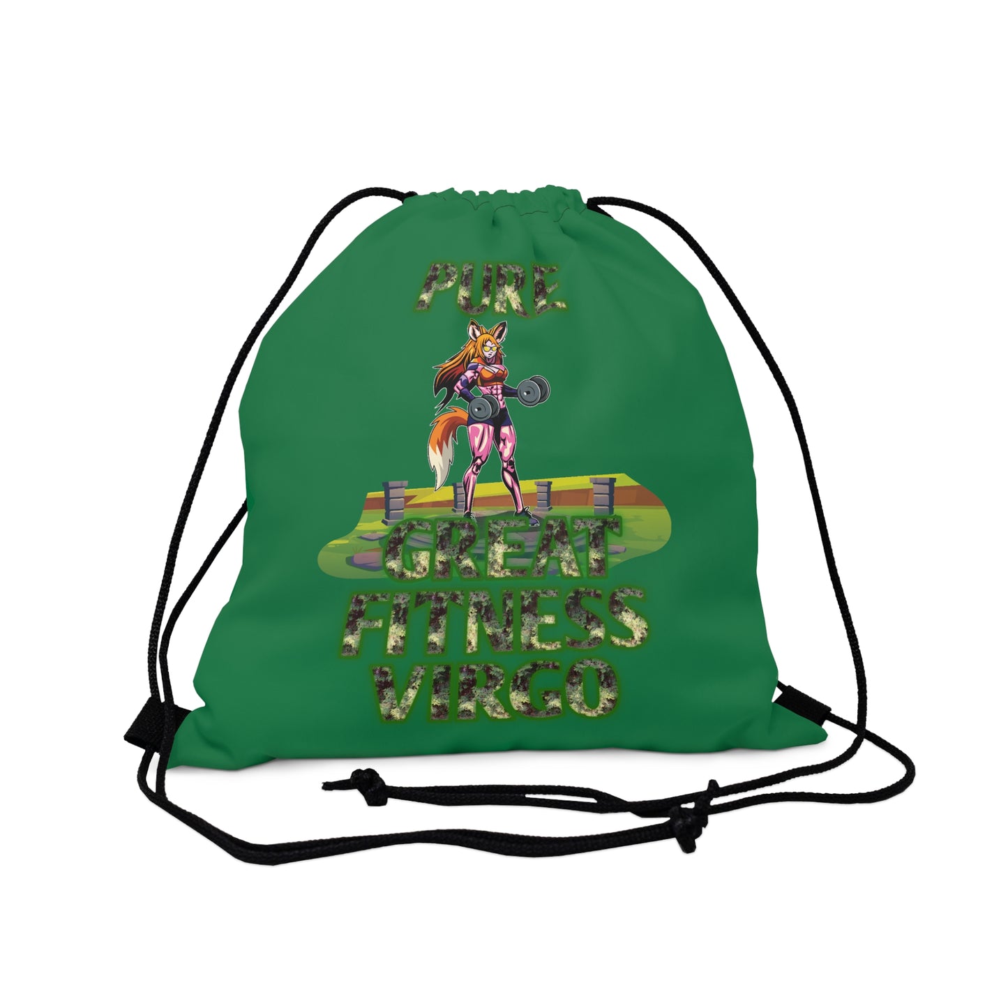 Outdoor Drawstring Bag Green Female Virgo