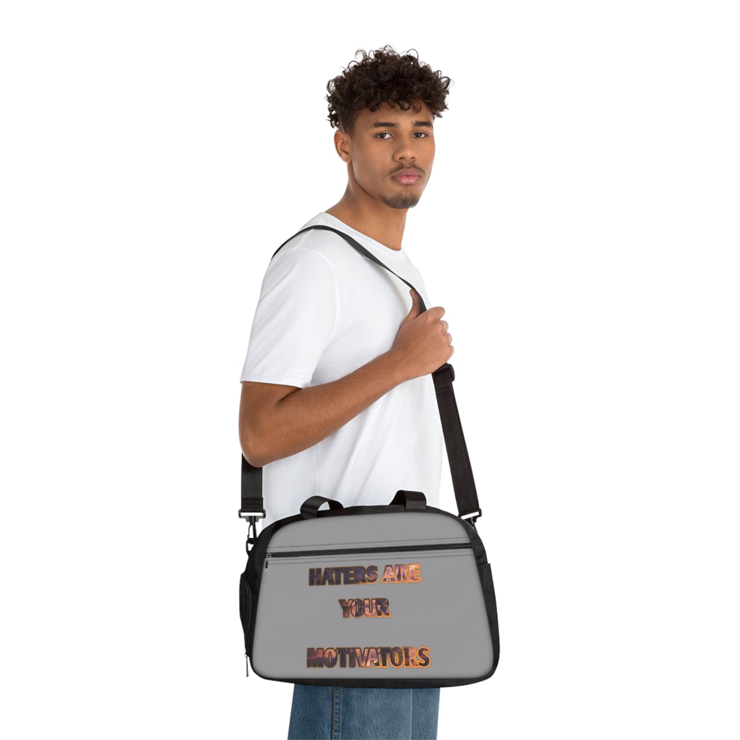 Fitness Handbag Grey Male Libra