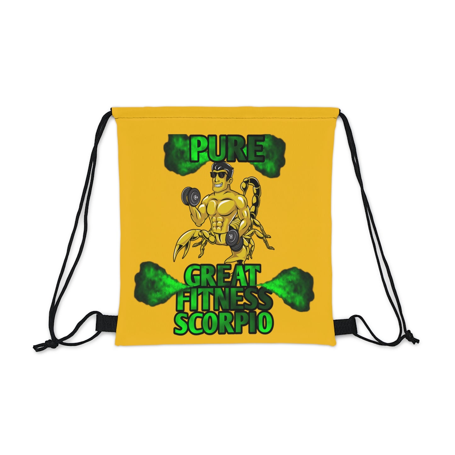 Outdoor Drawstring Bag Yellow Male Scorpio