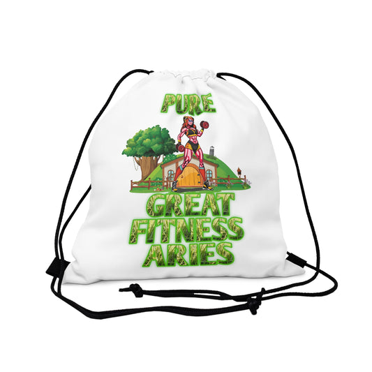 Outdoor Drawstring Bag White Female Aries