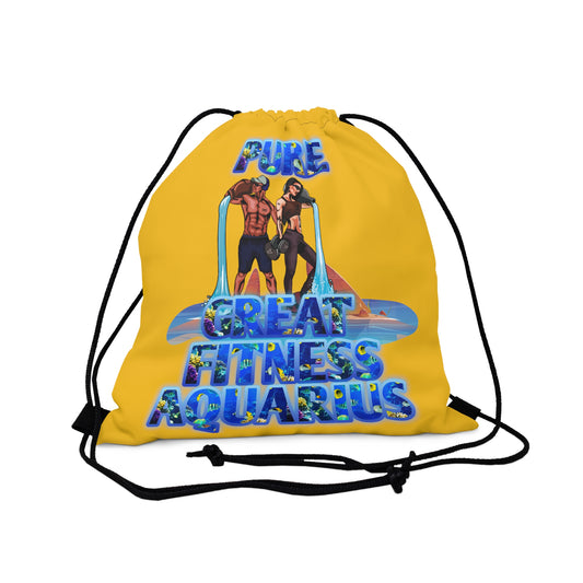 Outdoor Drawstring Bag Yellow Aquarius