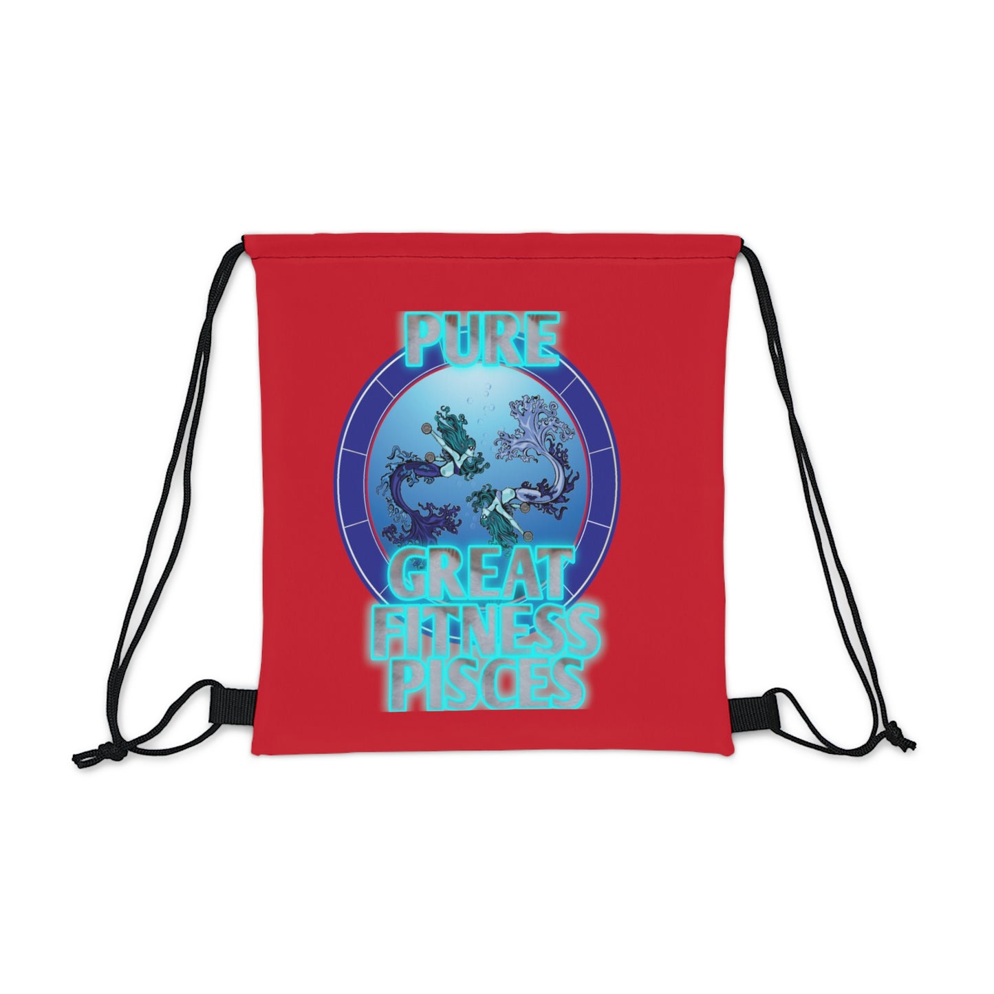 Outdoor Drawstring Bag Red Female Pisces