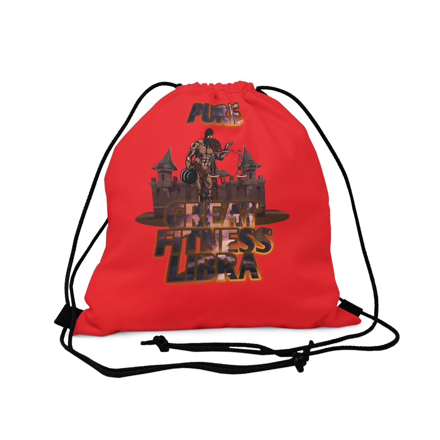 Outdoor Drawstring Bag Red Male Libra