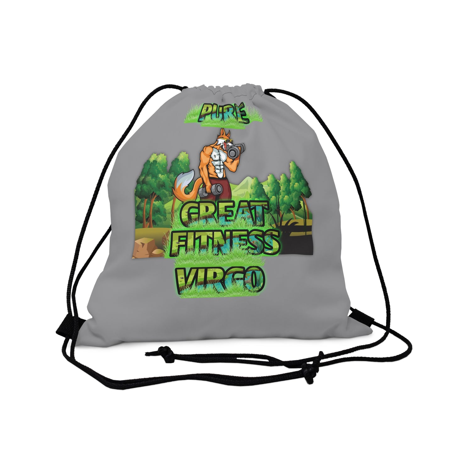 Outdoor Drawstring Bag Grey Male Virgo