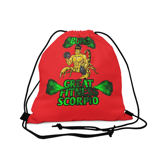 Outdoor Drawstring Bag Red Male Scorpio