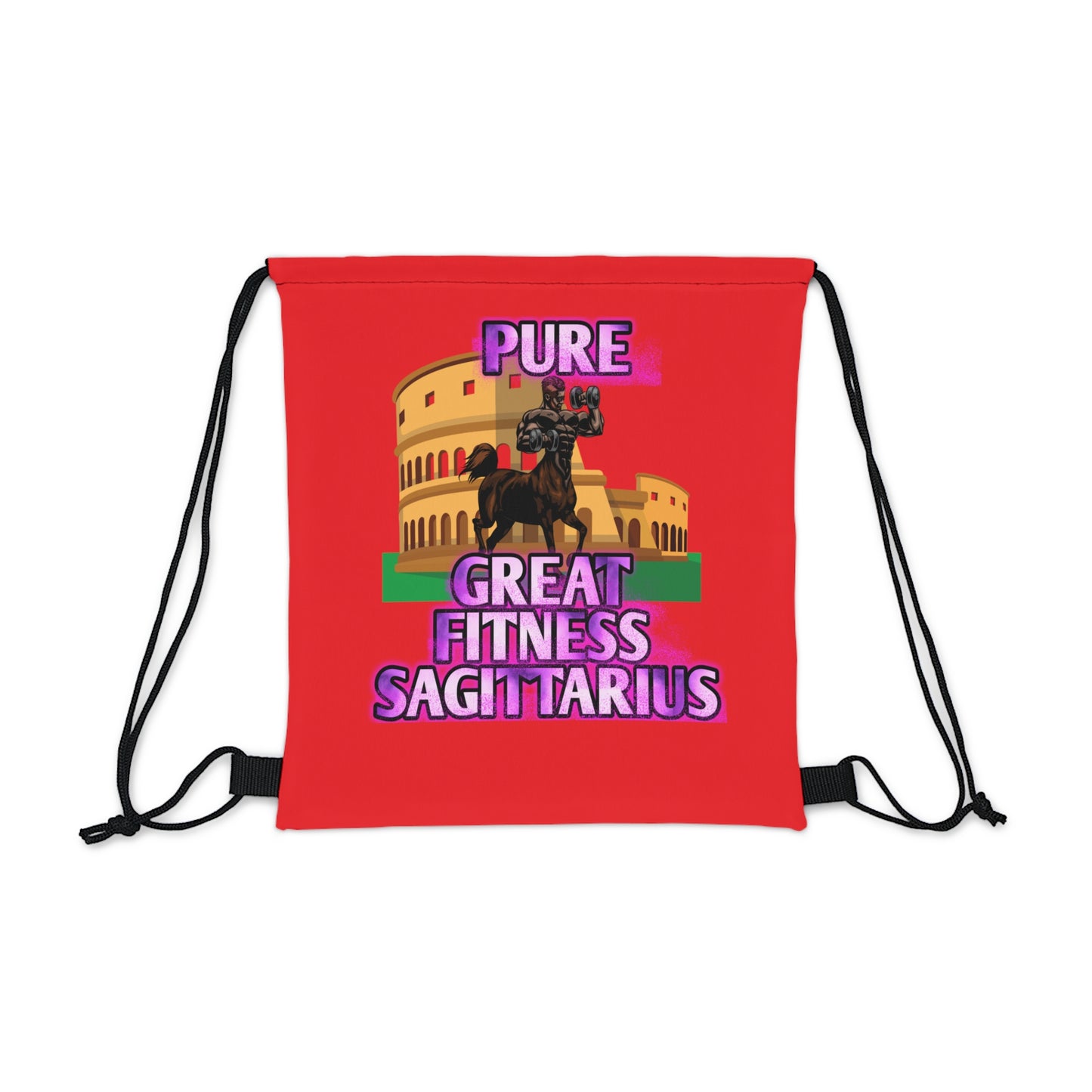 Outdoor Drawstring Bag Red Male Sagittarius