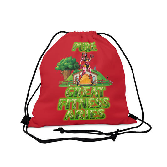 Outdoor Drawstring Bag Red Female Aries