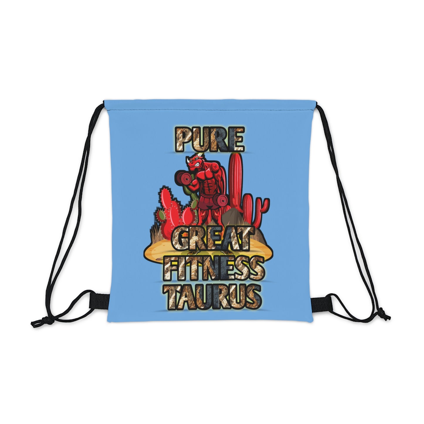 Outdoor Drawstring Bag Blue Male Taurus