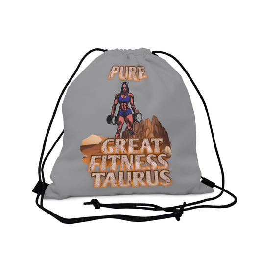 Outdoor Drawstring Bag Grey Female Taurus