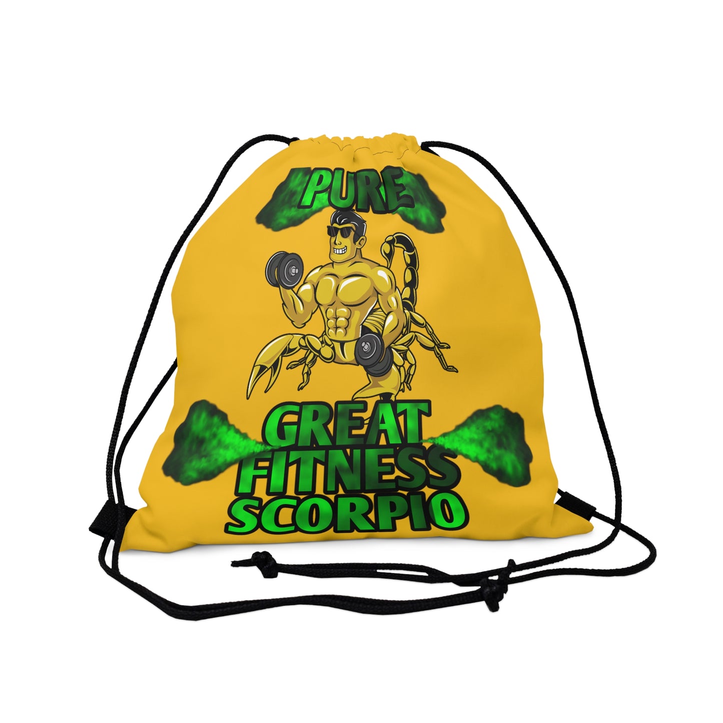 Outdoor Drawstring Bag Yellow Male Scorpio