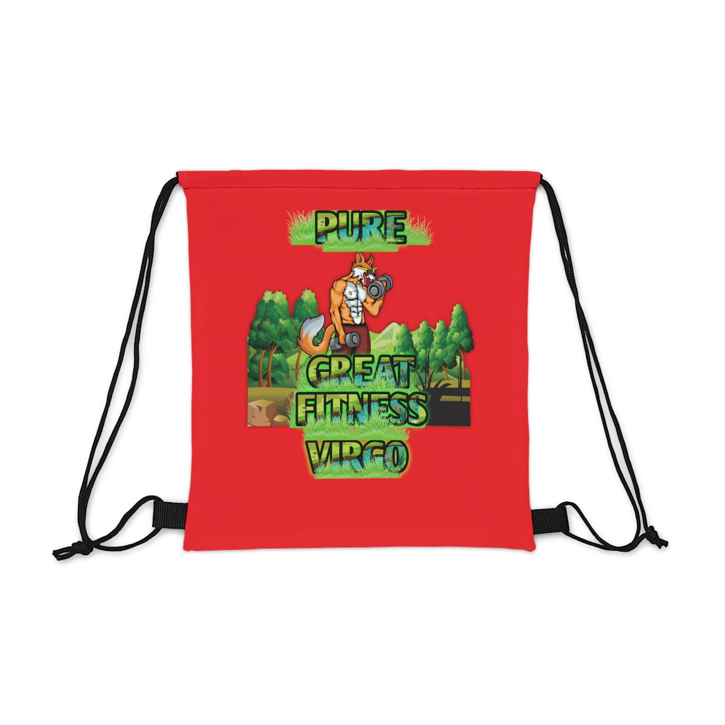 Outdoor Drawstring Bag Red Male Virgo