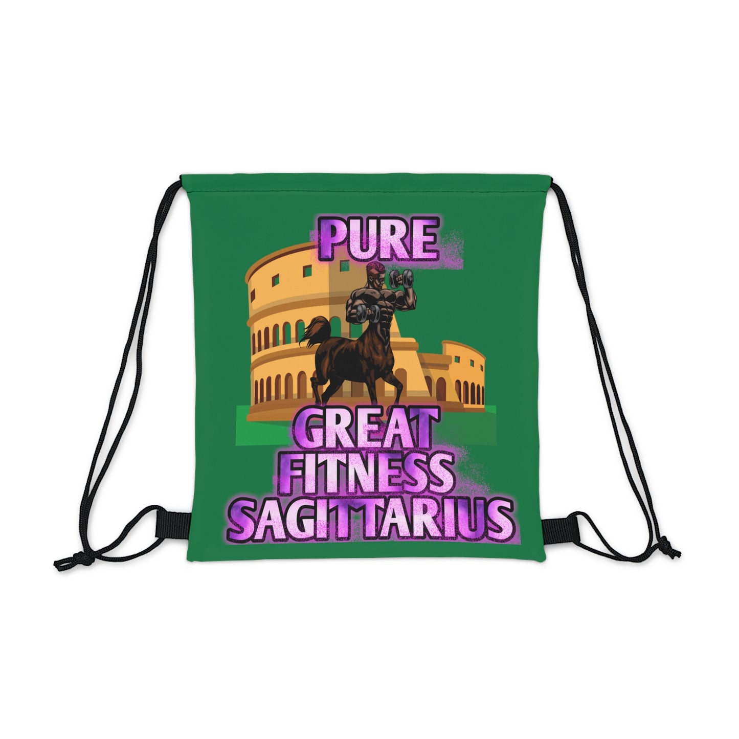 Outdoor Drawstring Bag Green Male Sagittarius